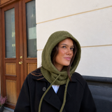 Strikket Balaclava - Grøn
