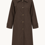 Klassisk Trenchcoat - Mørkebrun
