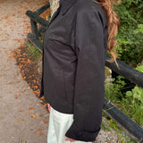 Klassisk Kort Trenchcoat - Sort