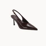 Elve Slingback Pumps - Mørkebrun