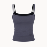 Active Dobbeltlags Tanktop - Grå/Sort