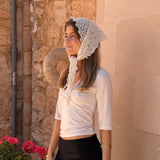 Hæklet Tørklæde - Beige