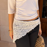 Hæklet Tørklæde - Beige