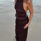 Valeria Mesh Top - Mørkebrun