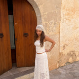 Hæklet Tørklæde - Beige