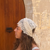 Hæklet Tørklæde - Beige