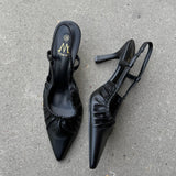 Celia Slingback Pumps - Sort