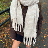 Chunky Tørklæde - Beige