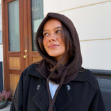 Strikket Balaclava - Brun
