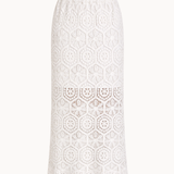 Hæklet Maxi Nederdel - Hvid