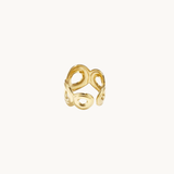 Sculpted Ring - Guldbelagt