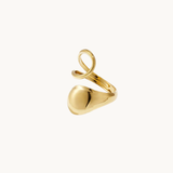 Sculpted Loop Ring - Guldbelagt