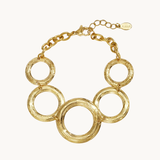 Bold Circle Armbånd - Guldbelagt