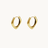 Soft Curve Hoops - Guldbelagt