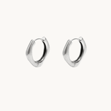 Soft Curve Hoops - Sølvbelagt