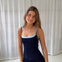 Active Dobbeltlags Tanktop - Navy/Lyseblå - ByStenholt.dk