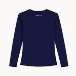 Active Langærmet Bluse - Navy - ByStenholt.dk
