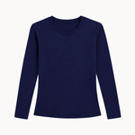 Active Langærmet Bluse - Navy - ByStenholt.dk