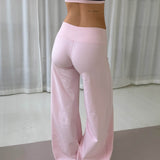 Active Straight Wrap Tights - Lyserød - ByStenholt.dk