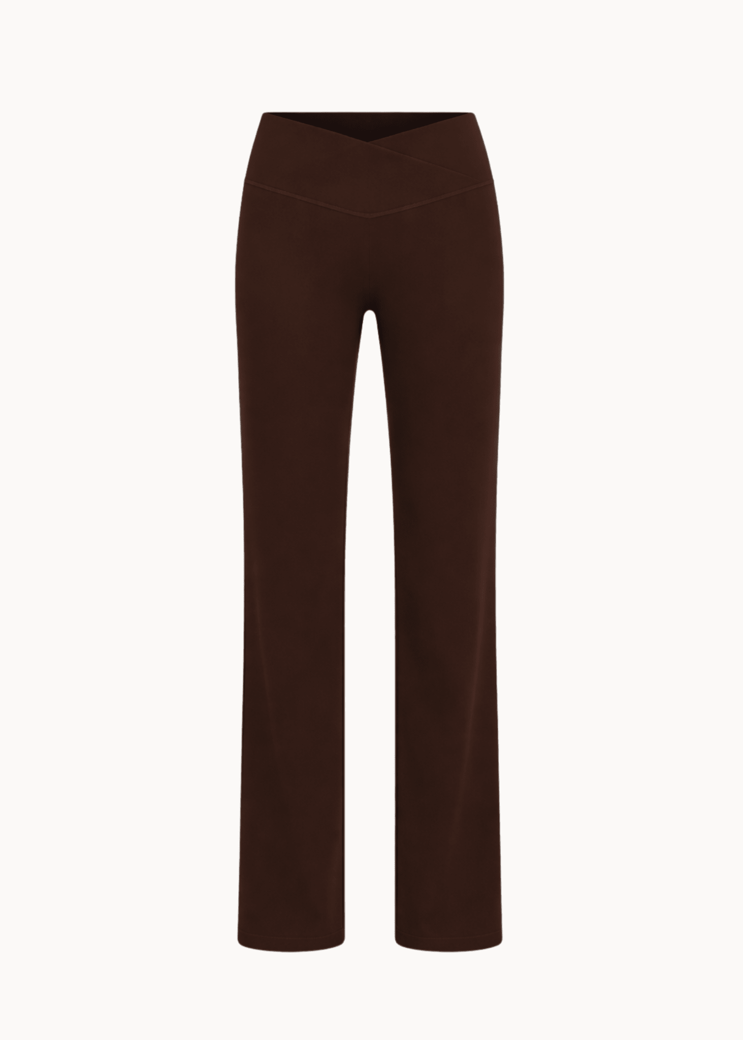 Active Straight Wrap Tights - Mørkebrun - ByStenholt.dk