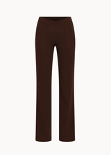 Active Straight Wrap Tights - Mørkebrun - ByStenholt.dk