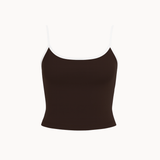 Active Strap Tanktop - Mørkebrun - ByStenholt.dk