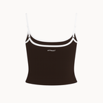 Active Strap Tanktop - Mørkebrun - ByStenholt.dk