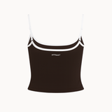 Active Strap Tanktop - Mørkebrun - ByStenholt.dk