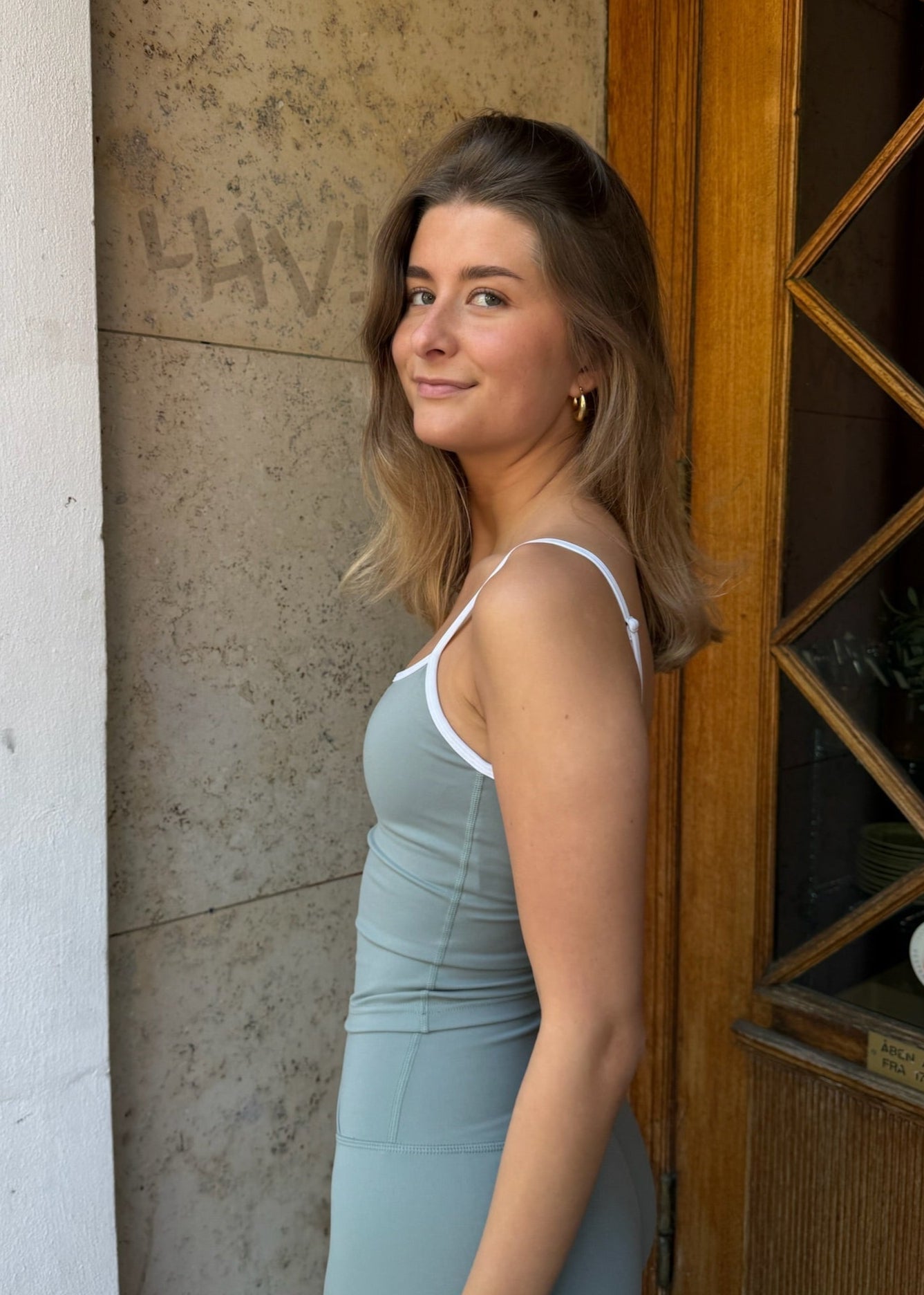 Active Strap Tanktop - Sage - ByStenholt.dk