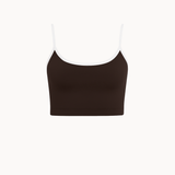 Active Strap Top - Mørkebrun - ByStenholt.dk