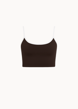 Active Strap Top - Mørkebrun - ByStenholt.dk
