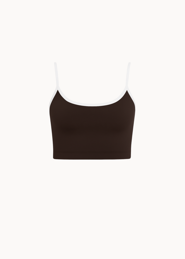 Active Strap Top - Mørkebrun - ByStenholt.dk