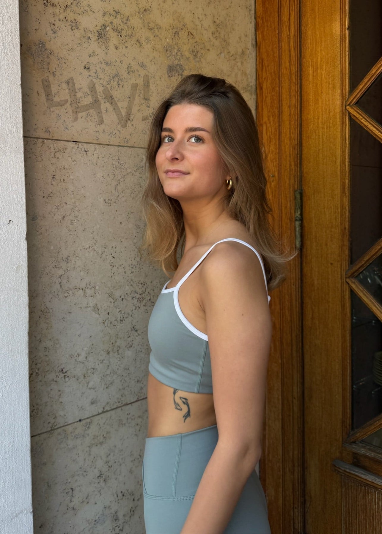 Active Strap Top - Sage - ByStenholt.dk