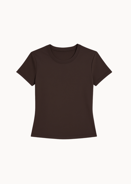 Active T-shirt - Mørkebrun - ByStenholt.dk