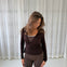 Active Wrap Shorts - Mørkebrun - ByStenholt.dk