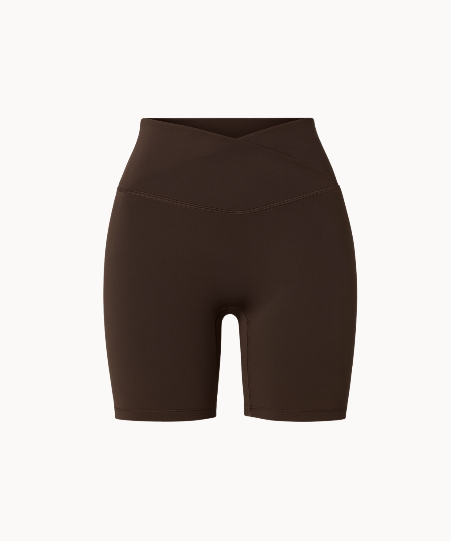 Active Wrap Shorts - Mørkebrun - ByStenholt.dk