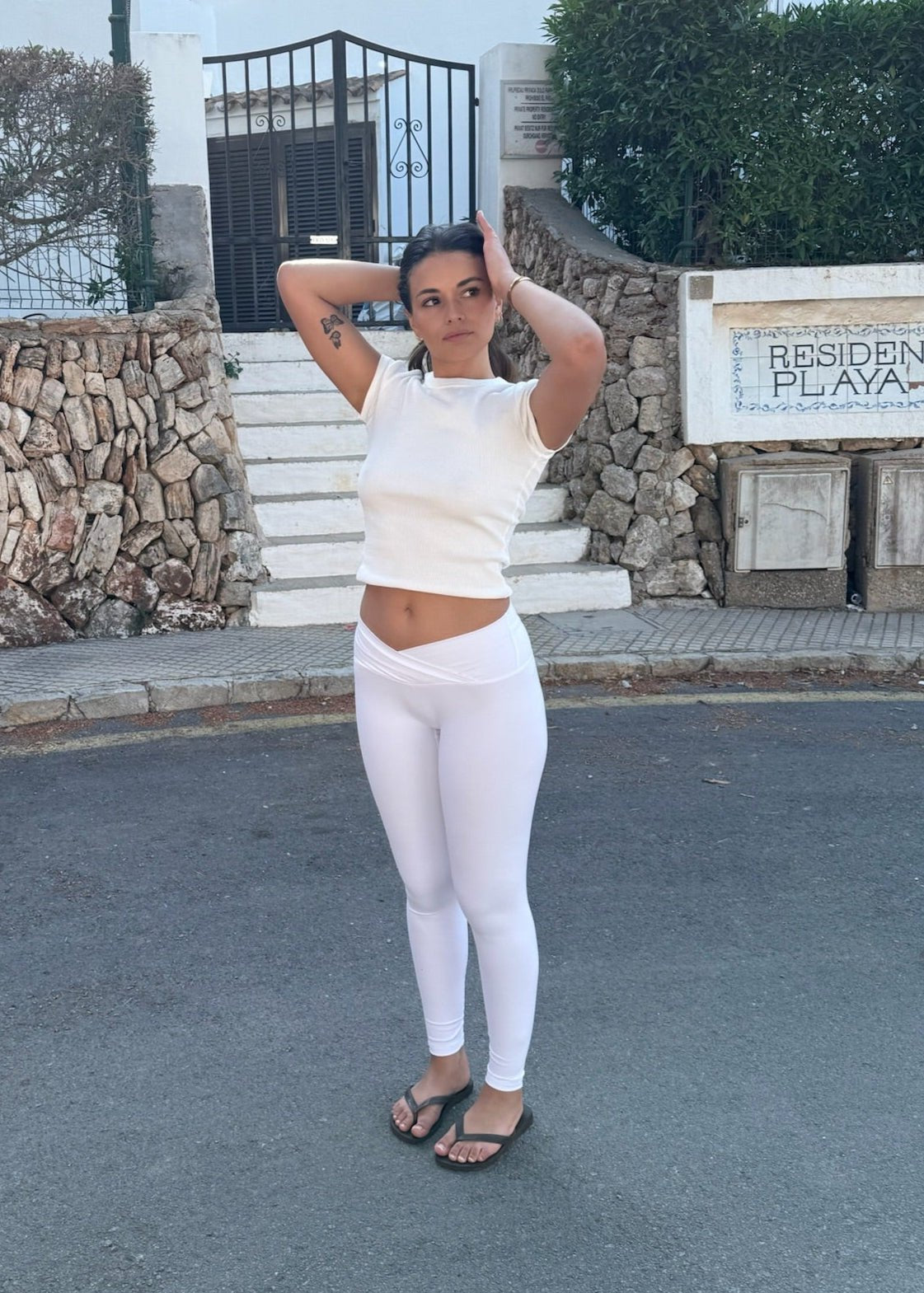 Active Wrap Tights - Hvid - ByStenholt.dk