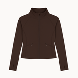 Active Zip Jakke - Mørkebrun - ByStenholt.dk