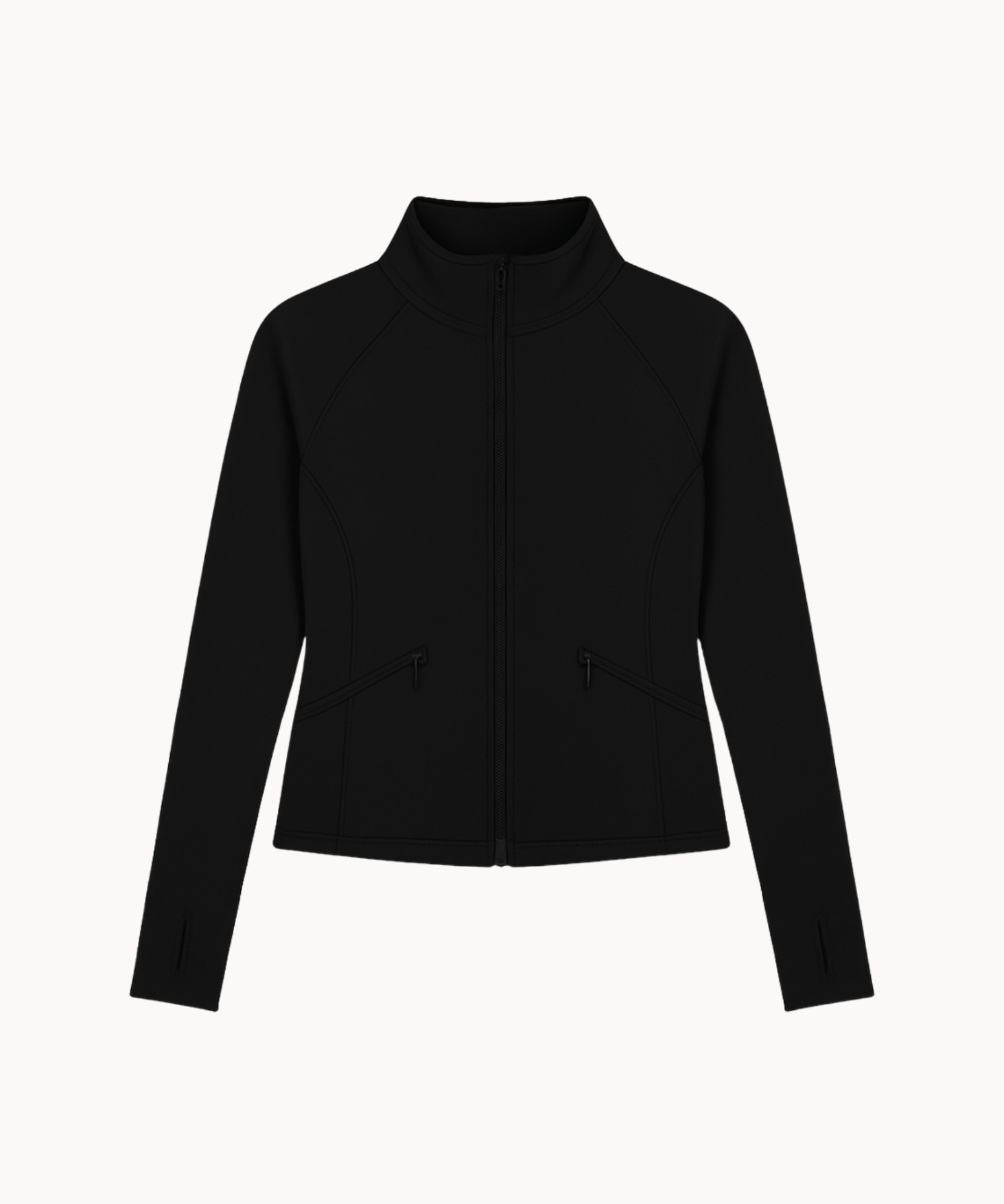 Active Zip Jakke - Sort - ByStenholt.dk