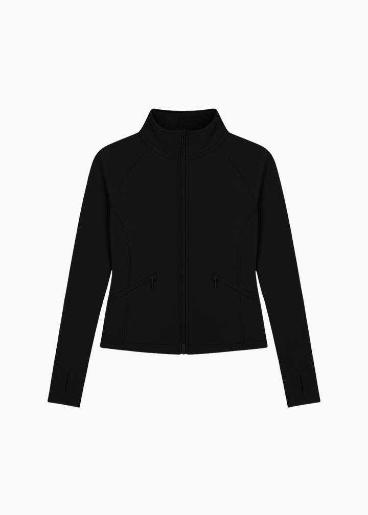 Active Zip Jakke - Sort - ByStenholt.dk