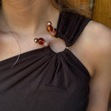 Alissa One Shoulder Top - Mørkebrun