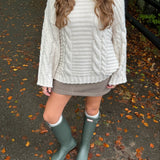 Alma Chunky Strik - Creme - ByStenholt.dk