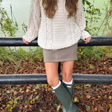 Alma Chunky Strik - Creme - ByStenholt.dk