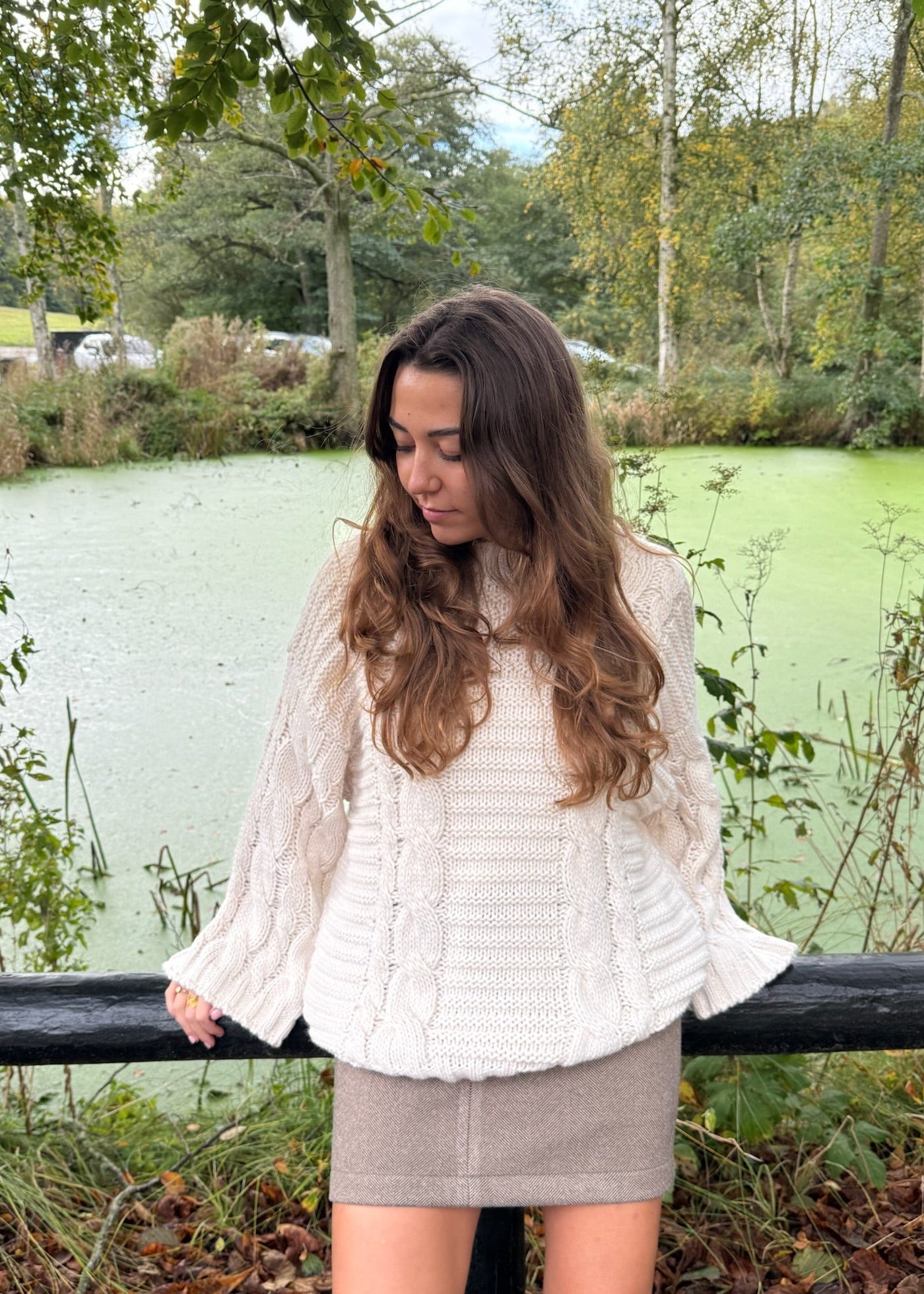 Alma Chunky Strik - Creme - ByStenholt.dk