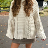 Alma Chunky Strik - Creme - ByStenholt.dk