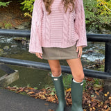 Alma Chunky Strik - Lyserød