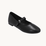 Alva Ballerina med rem - Sort - ByStenholt.dk