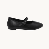 Alva Ballerina med rem - Sort - ByStenholt.dk