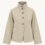 Alva Kort Trenchcoat - Beige - ByStenholt.dk