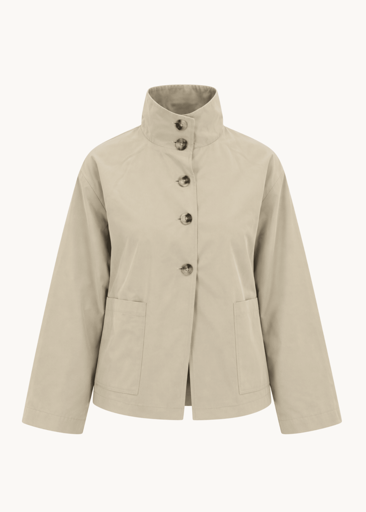 Alva Kort Trenchcoat - Beige - ByStenholt.dk